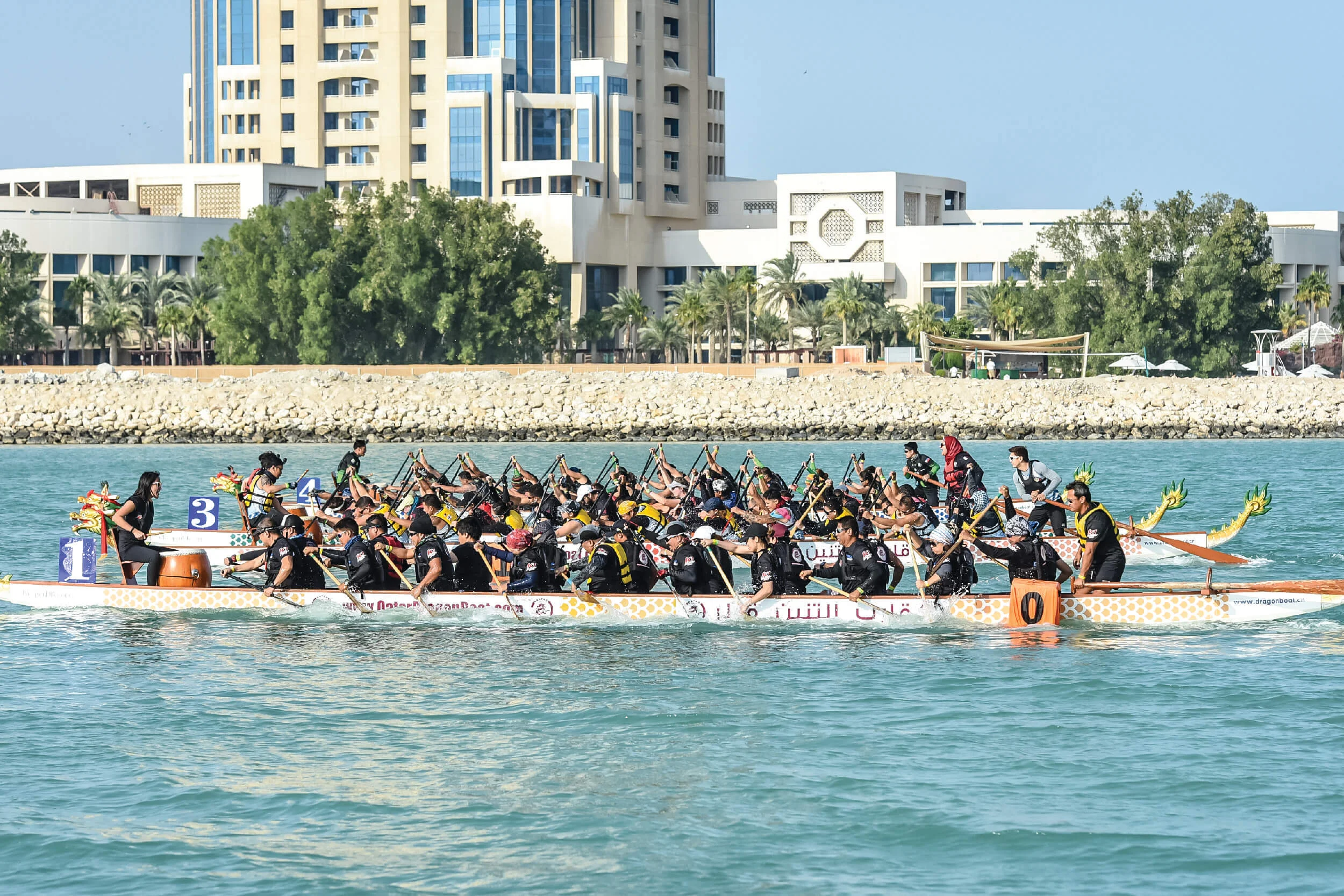 Dragon Boating at The Pearl-Qatar