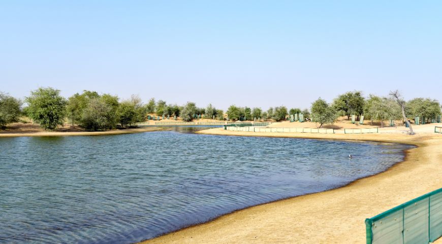 Al Qudra Lakes in Dubai UAE