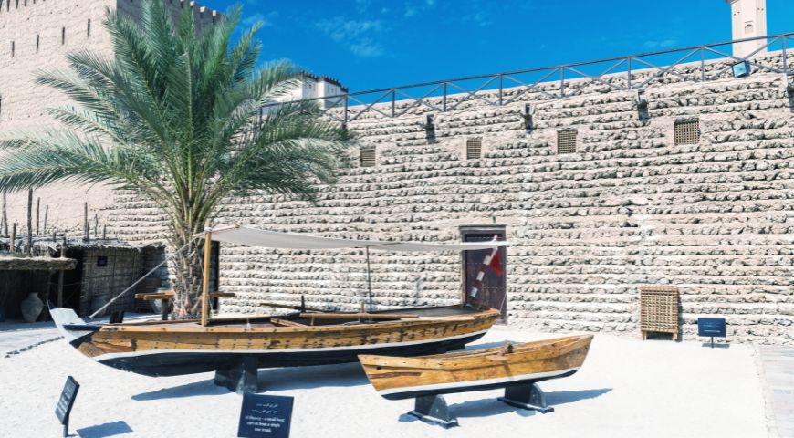 Dubai Museum in Al Fahidi Fort of UAE