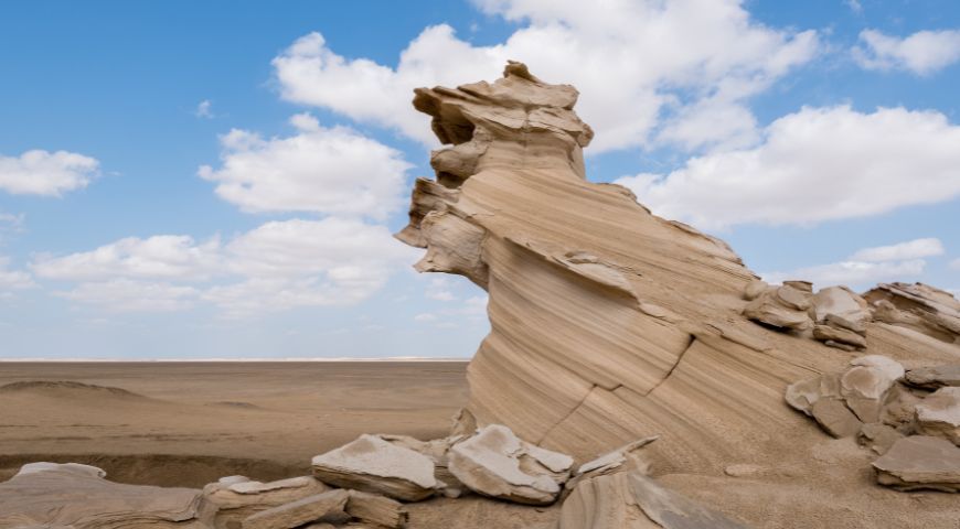 Fossil Dunes Al Wathba in Abu Dhabi UAE