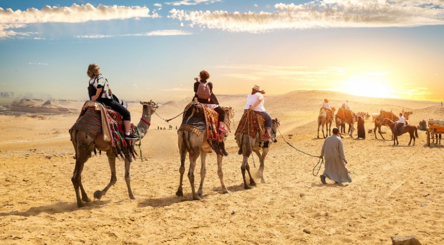 Camel Ride in the Empty Quarter of Saudi Arabia