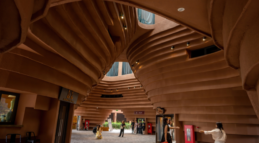 Inside National Museum of Qatar