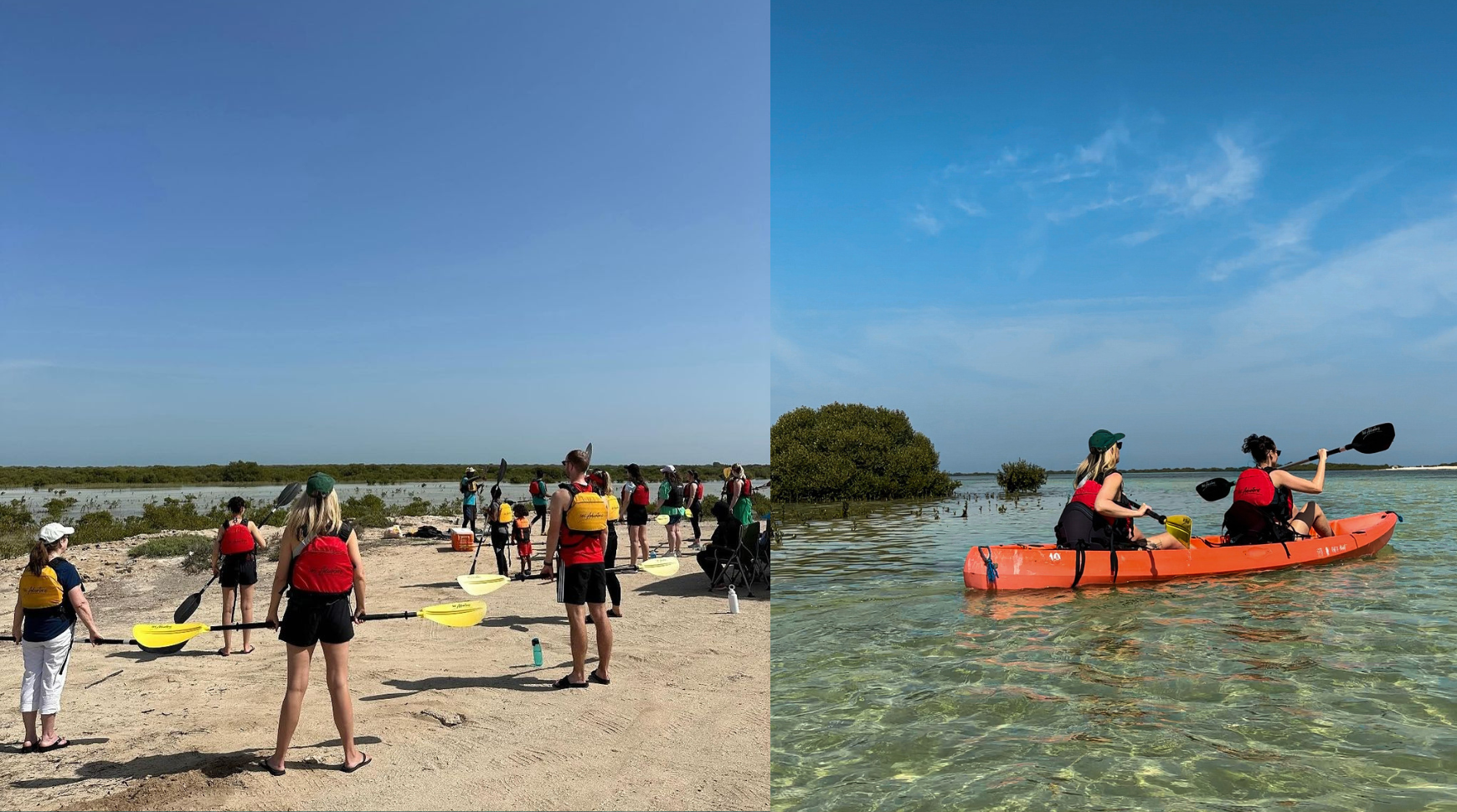 Kayaking at Al Mafjar