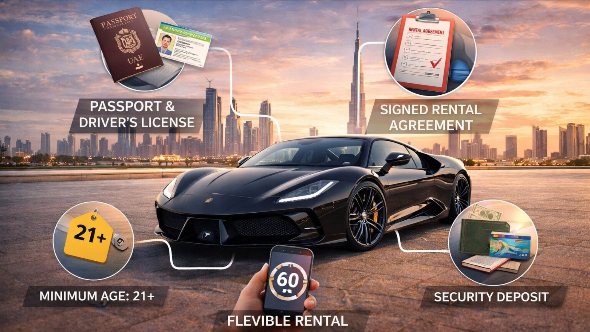 Requirements and Conditions for Car Rental in Dubai